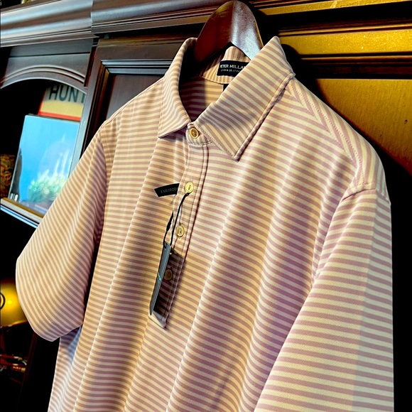 Brand New Peter Millar Crown Crafted Tailored Fit Stretch Tennis 🎾 Golf ⛳️ Polo! - Picture 1 of 12